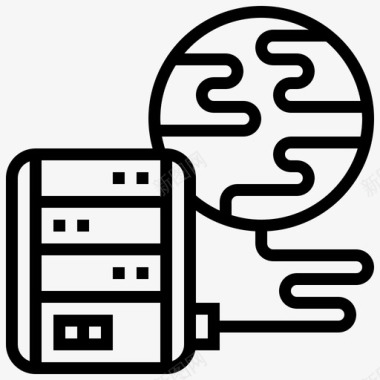 连接宽带通信图标