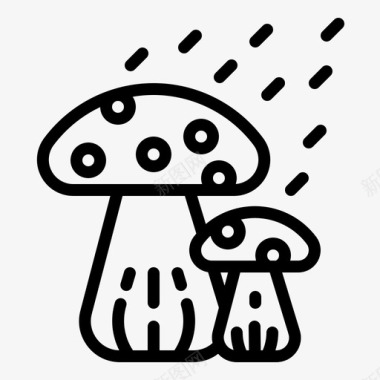 蘑菇春175线状图标