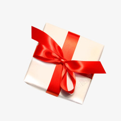 礼物盒礼盒红丝带包装盒素材
