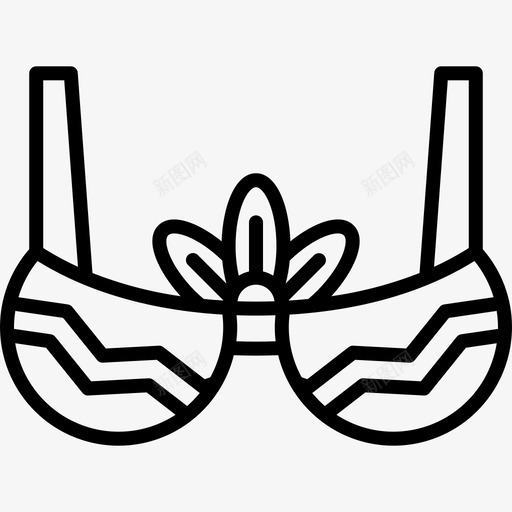 胸罩巴西狂欢节2直线型svg_新图网 https://ixintu.com 胸罩 巴西 狂欢节 直线 线型