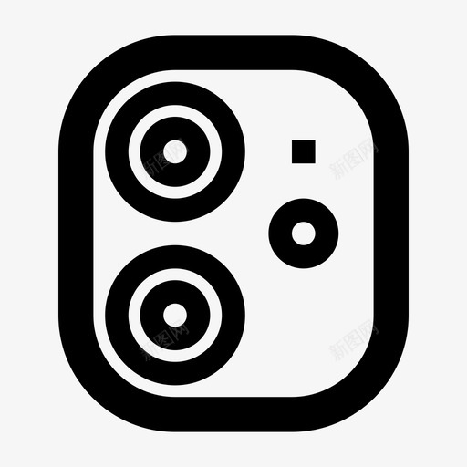 iphone11相机苹果镜头svg_新图网 https://ixintu.com iphone11 相机 苹果 镜头 用的 图标 电子电器