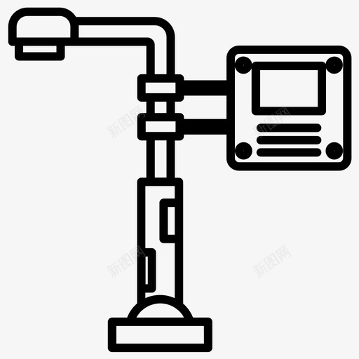 路灯路标粗体线条集529svg_新图网 https://ixintu.com 路灯 路标 粗体 线条