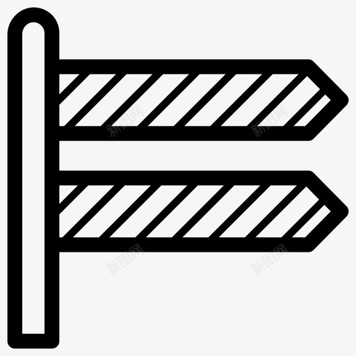 条纹标志板箭头道路svg_新图网 https://ixintu.com 条纹 标志 箭头 道路 木头