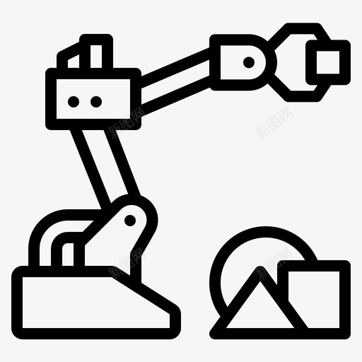 创新手臂教育svg_新图网 https://ixintu.com 教育 创新 手臂 机器人 技术 大纲 图标