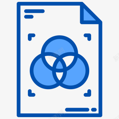 文件设计工具34蓝色图标