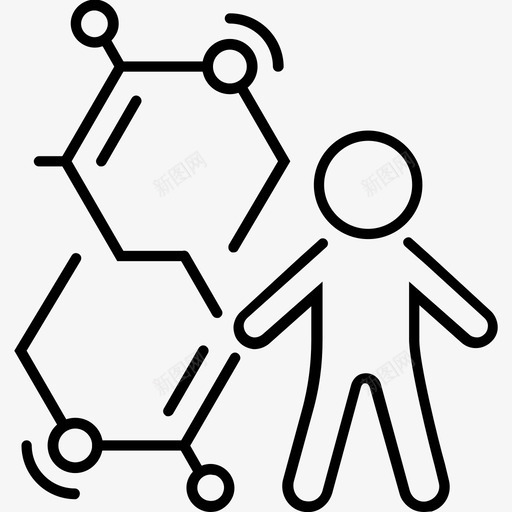 生物分子相互作用分子人svg_新图网 https://ixintu.com 分子 生物 相互作用 生物学