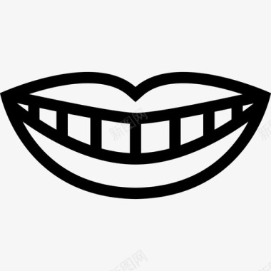 微笑牙齿牙医图标