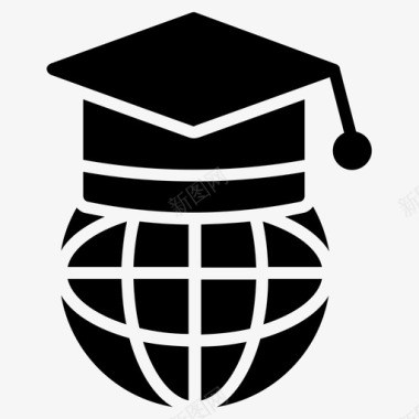 在线文凭学位全球图标