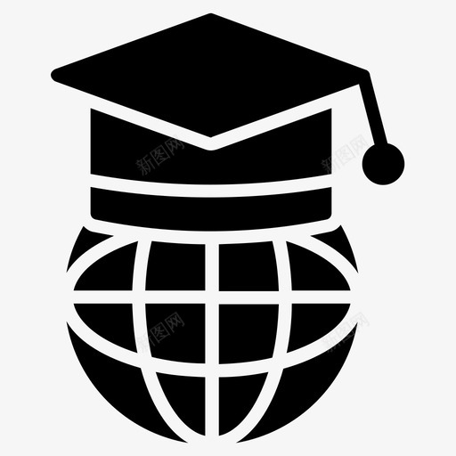 在线文凭学位全球svg_新图网 https://ixintu.com 在线 文凭 学位 全球 世界 教育 字形