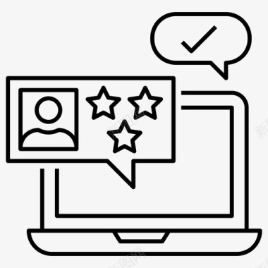 客户评论反馈在线订阅源图标