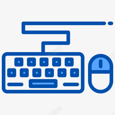 键盘设计工具34蓝色图标