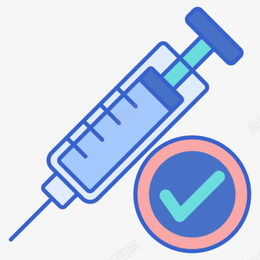 疫苗接种疫苗和疫苗接种2线性颜色图标