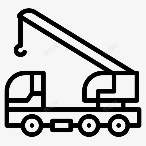 起重车建筑重型机械svg_新图网 https://ixintu.com 起重 重型 机械 建筑 车载 起重机 概述