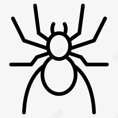 蜘蛛动物44轮廓图标