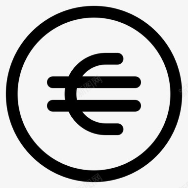 欧元经济金融图标