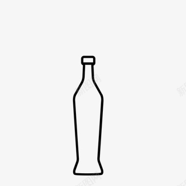 白葡萄酒瓶玻璃意大利酒瓶玻璃图标