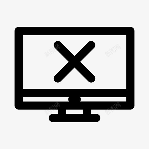 删除计算机关闭监视svg_新图网 https://ixintu.com 删除 计算机 关闭 监视 退出 公司 粗体 图标