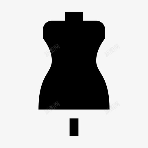 人体模型服装洋娃娃svg_新图网 https://ixintu.com 人体 模型 服装 洋娃娃 连衣裙 时装 模特 缝制 jumpicon 字形
