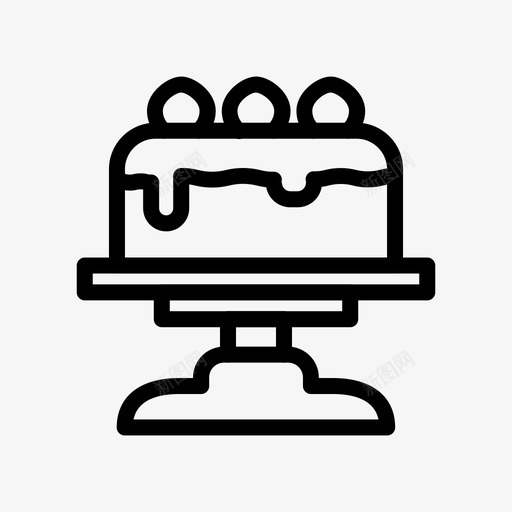 蛋糕面包店生日svg_新图网 https://ixintu.com 生日 蛋糕 面包店 庆祝 咖啡店 128像素