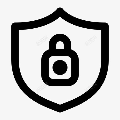 屏蔽锁防病毒保护svg_新图网 https://ixintu.com 屏蔽 防病毒 保护 安全 互联网 安全线
