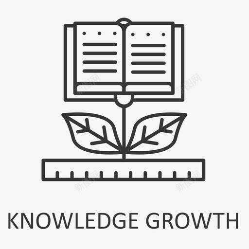 知识增长svg_新图网 https://ixintu.com 知识 增长
