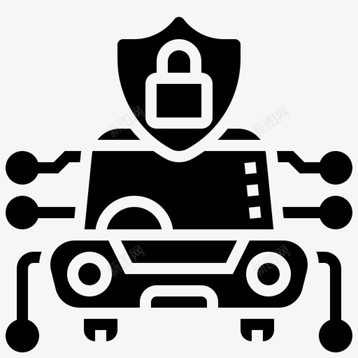安全车自动驾驶车字形svg_新图网 https://ixintu.com 安全 自动 驾驶 字形