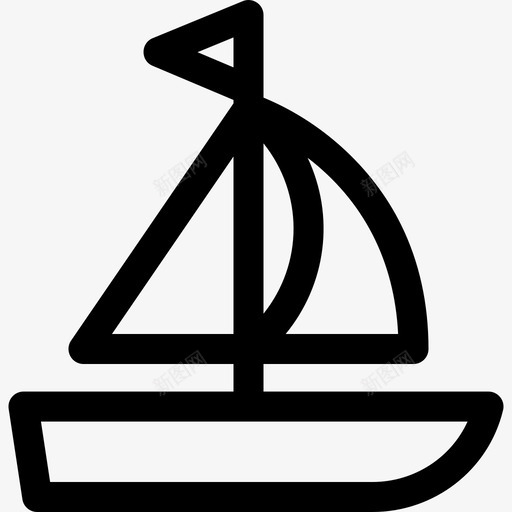 帆船暑假47直线型svg_新图网 https://ixintu.com 帆船 暑假 直线 线型