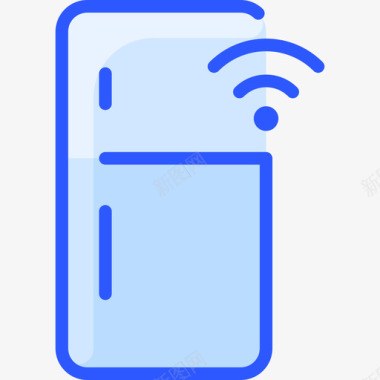 智能冰箱互联网技术28蓝色图标
