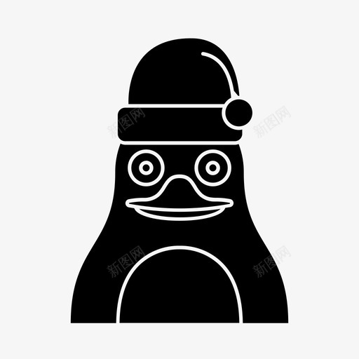 企鹅圣诞节圣诞老人svg_新图网 https://ixintu.com 企鹅 圣诞节 圣诞老人 冬天