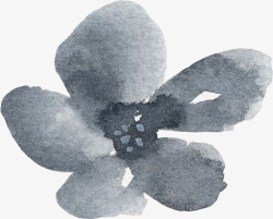 彩黑白波西米亚牡丹花卉剪贴画婚礼请柬设计PS17彩素材
