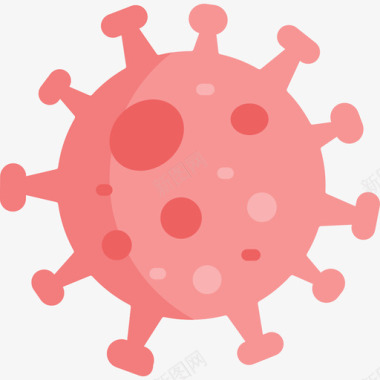 冠状病毒卫生和消毒5扁平图标