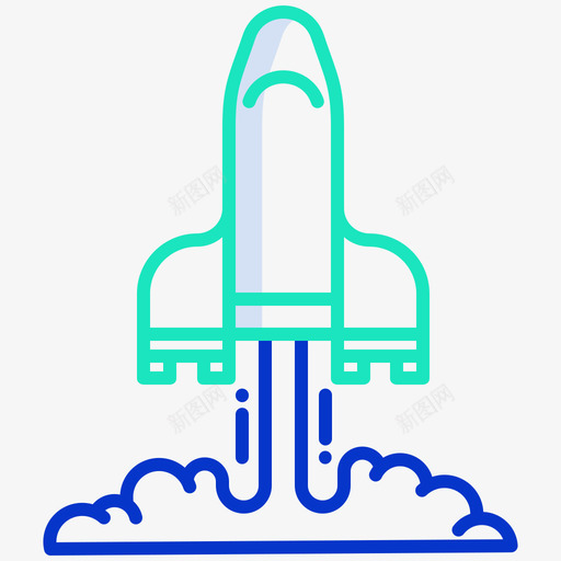 发射太空231轮廓颜色svg_新图网 https://ixintu.com 发射 太空 轮廓 颜色