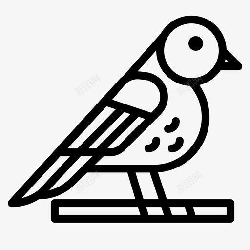 鸟类175春季直线型svg_新图网 https://ixintu.com 鸟类 春季 直线 线型