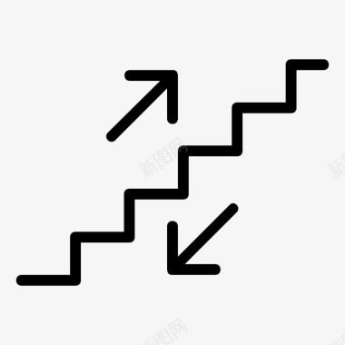 楼梯楼下楼上图标