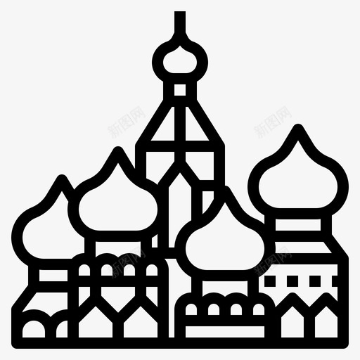 俄罗斯莫斯科圣巴兹尔大教堂svg_新图网 https://ixintu.com 俄罗斯 莫斯科 圣巴 兹尔 大教堂