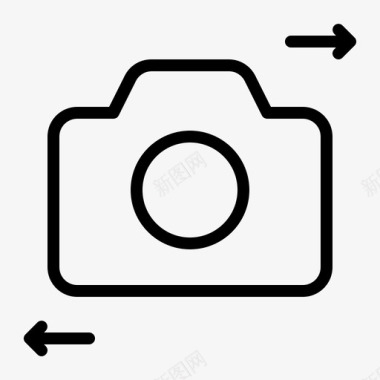照相机连接摄影图标