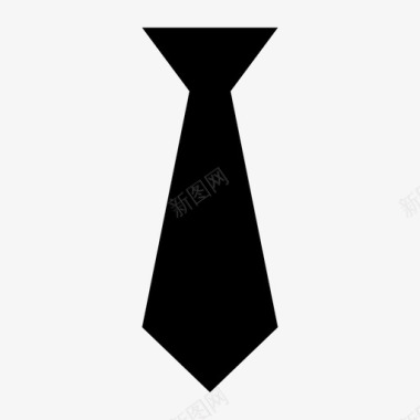 黑领带外套图标