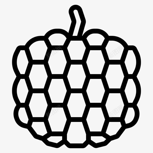 奶油冻苹果水果有机svg_新图网 https://ixintu.com 奶油 苹果 水果 蔬菜 有机 轮廓 图标