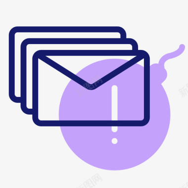 垃圾邮件计算机安全10线性颜色图标