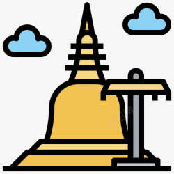 doiDoiSuthep泰国旅游5线性颜色高清图片