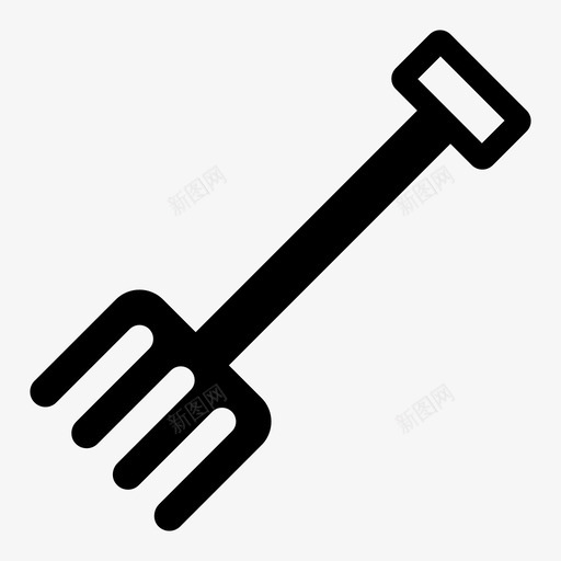 手耙农业工具挖掘设备svg_新图网 https://ixintu.com 农业 手耙 园艺 工具 挖掘 设备 农具 字形 矢量 矢量图 图标