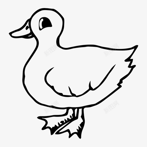 鸭子鸟农场svg_新图网 https://ixintu.com 鸭子 农场 素描 卡通 动物