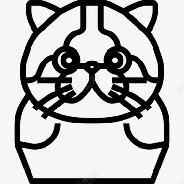 苏格兰折叠动物猫图标