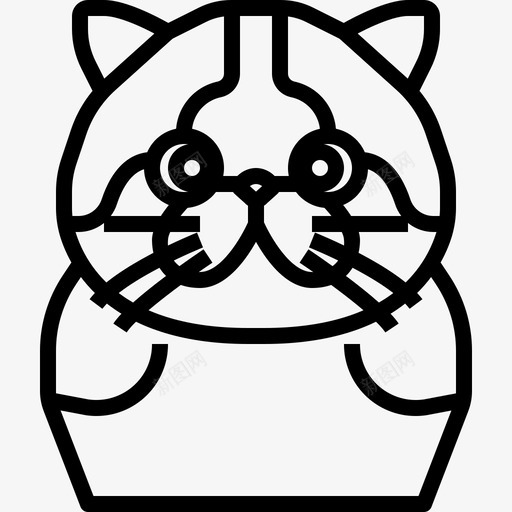 苏格兰折叠动物猫svg_新图网 https://ixintu.com 苏格兰 折叠 动物 宠物