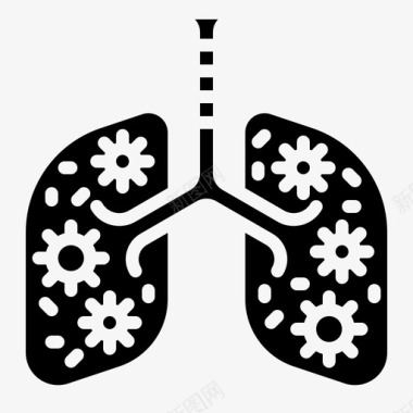 感染肺部医疗保健15填充图标