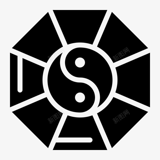 太极图中国象征svg_新图网 https://ixintu.com 中国 太极图 象征 道教 阴阳 新年