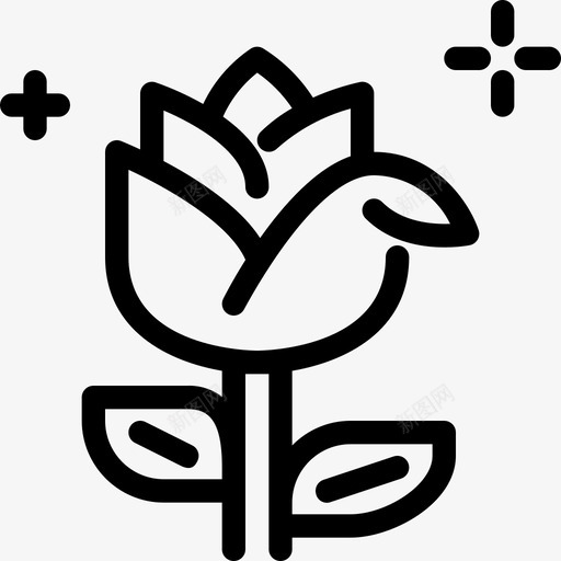 玫瑰花爱情svg_新图网 https://ixintu.com 情人节 玫瑰 爱情 大纲