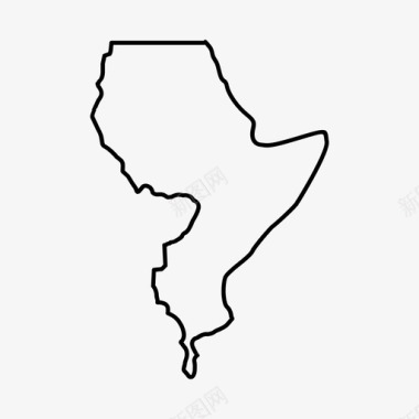 东非地图风险图标