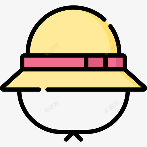 帕梅拉帽187夏季线性颜色svg_新图网 https://ixintu.com 帕梅拉 夏季 线性 颜色
