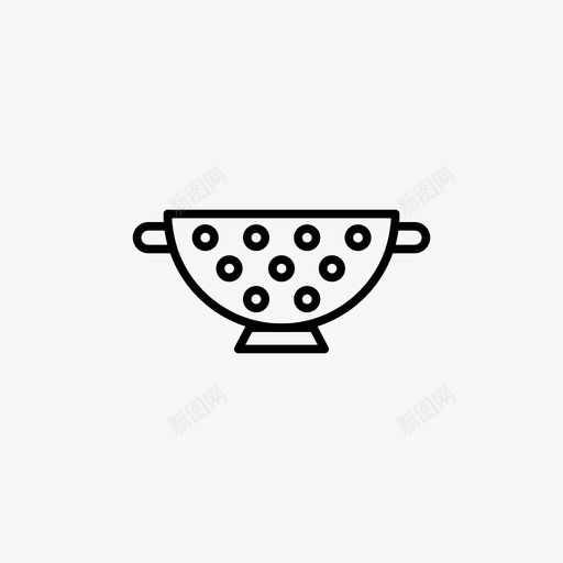 过滤网厨师烹饪svg_新图网 https://ixintu.com 烹饪 厨房 过滤 厨师 食物 饭菜